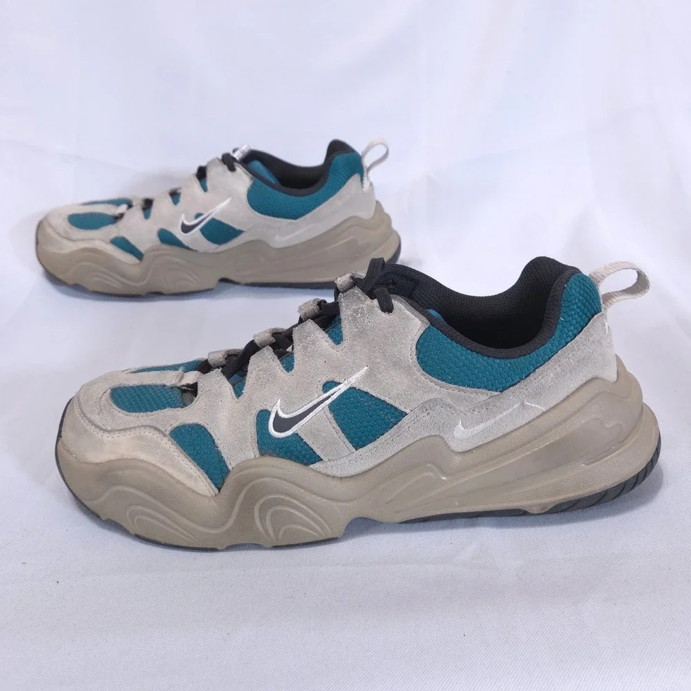 Nike Tech Hera Light Orewood Geode Teal Sneakers 9 Chunky Retro Shoes FJ9532-110